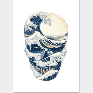 The Great Wave off Skull Posters and Art